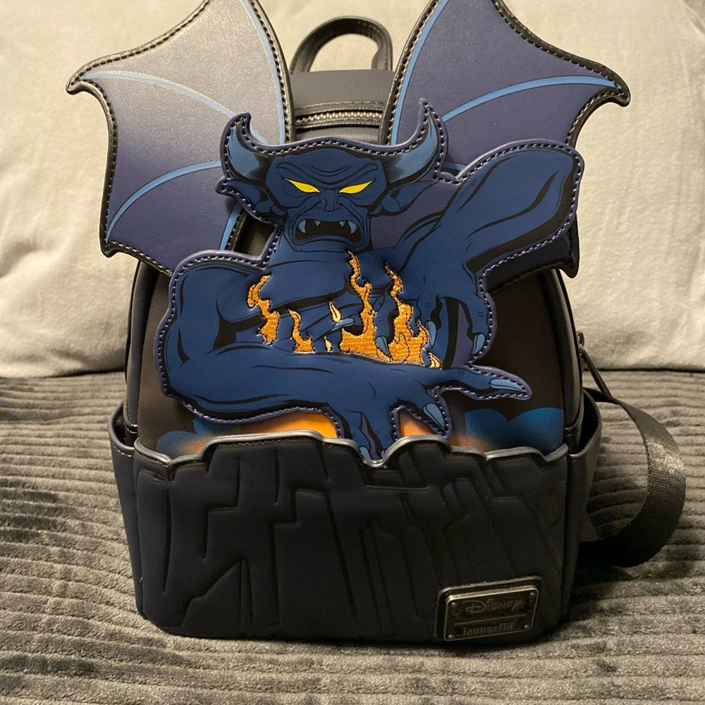 Disney Loungefly Chernabog Bald Mountain Backpack with Blue and Black Design
